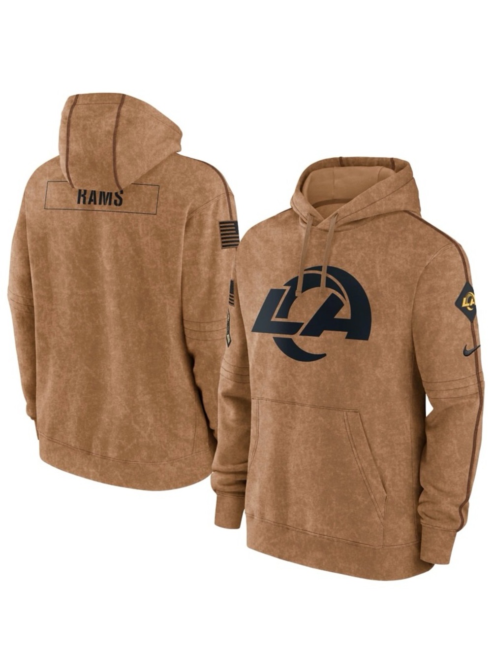 2023 NFL by Nike LA Rams Salute Military Hoodie NWOT